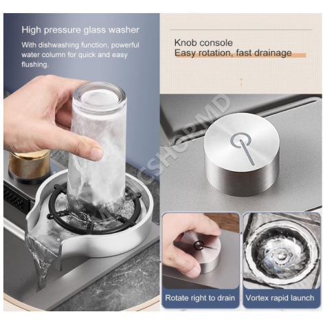 Раковина Backer Nano Black PVD Top 750-46063 